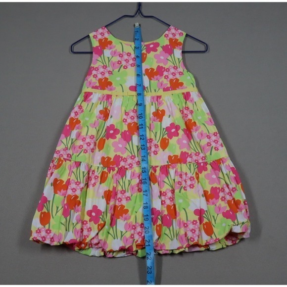 Gymboree Little Girls Vintage Multicolor Floral Dress - Size 3T - Picture 3 of 5